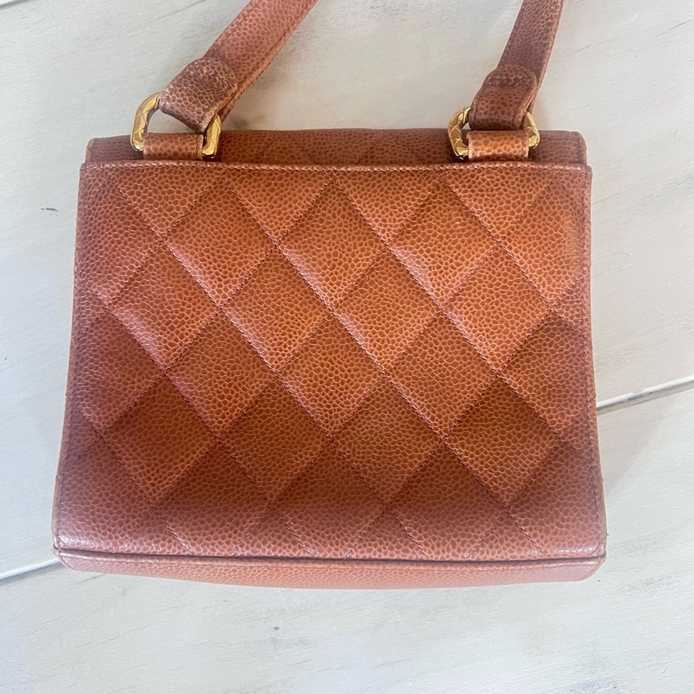Chanel Cognac Quilted Crossbody Bag - Picture 3 of 16